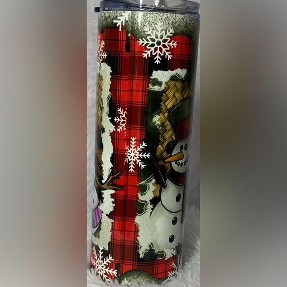 Christmas Snowman 20 oz Skinny Tumbler - Picture 5 of 5